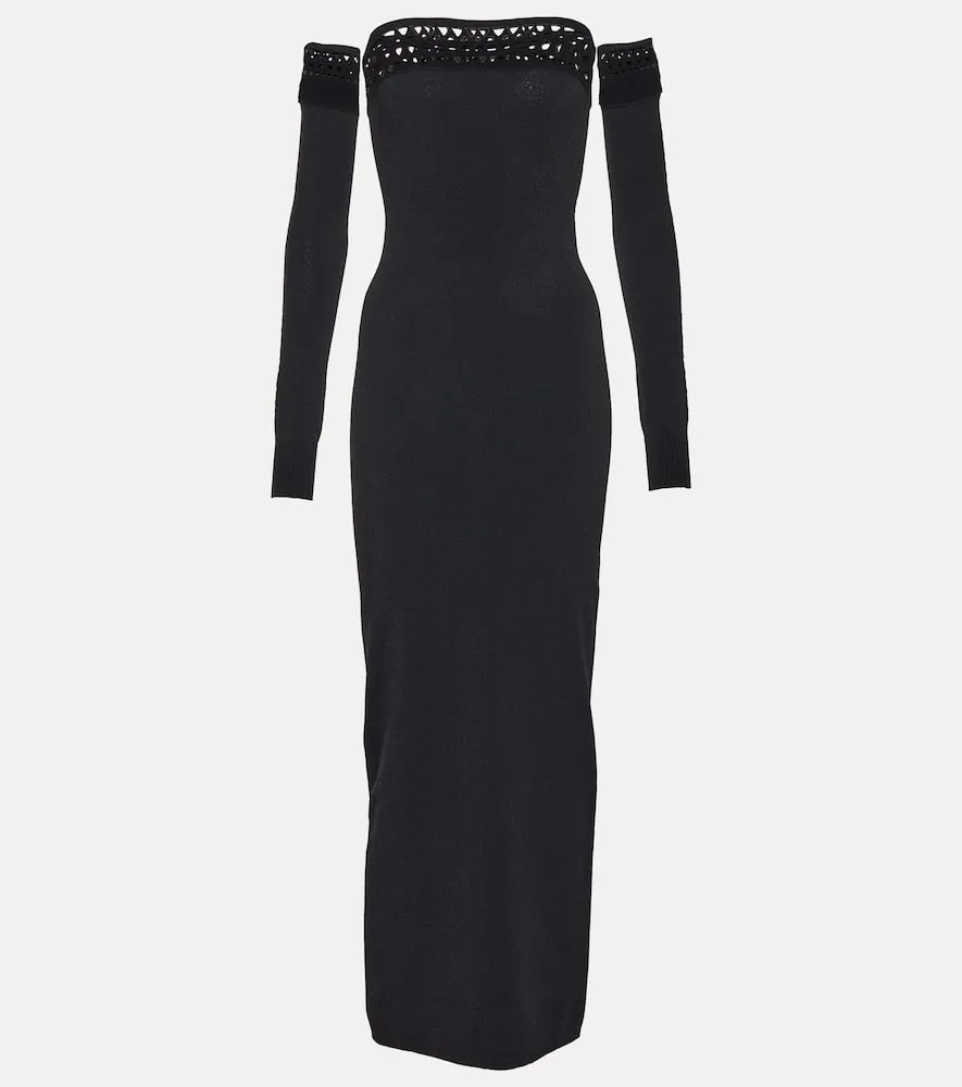 Alaia Vienne off-shoulder maxi dress