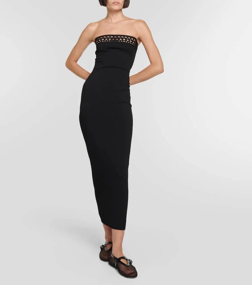 Alaia Vienne off-shoulder maxi dress