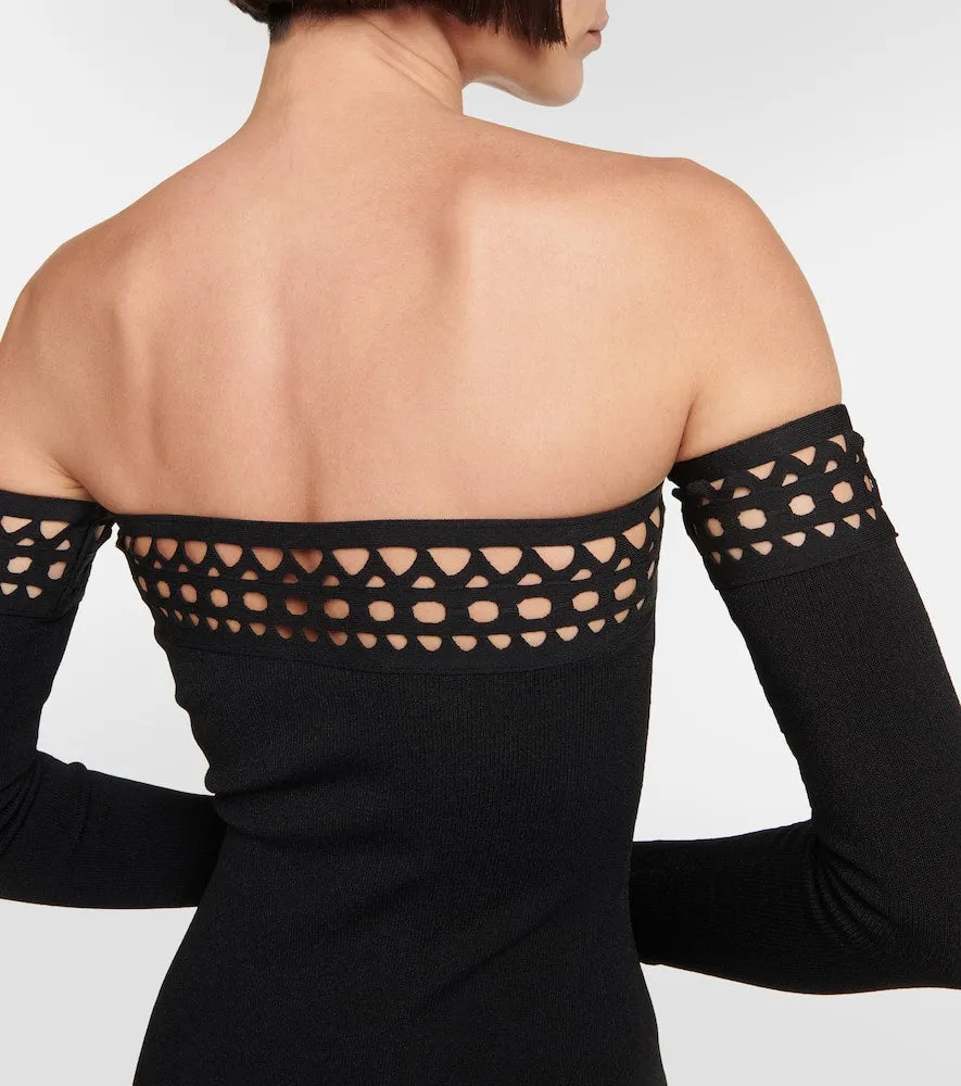 Alaia Vienne off-shoulder maxi dress
