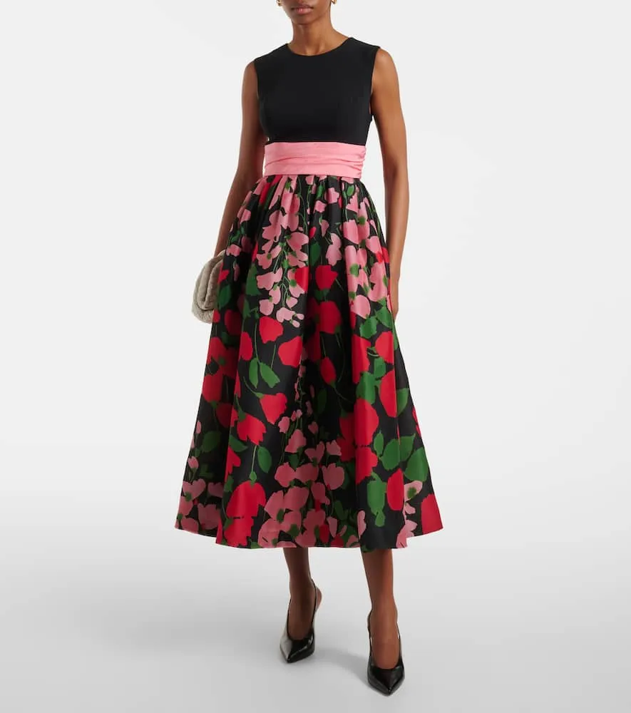 Carolina Herrera Silk midi dress