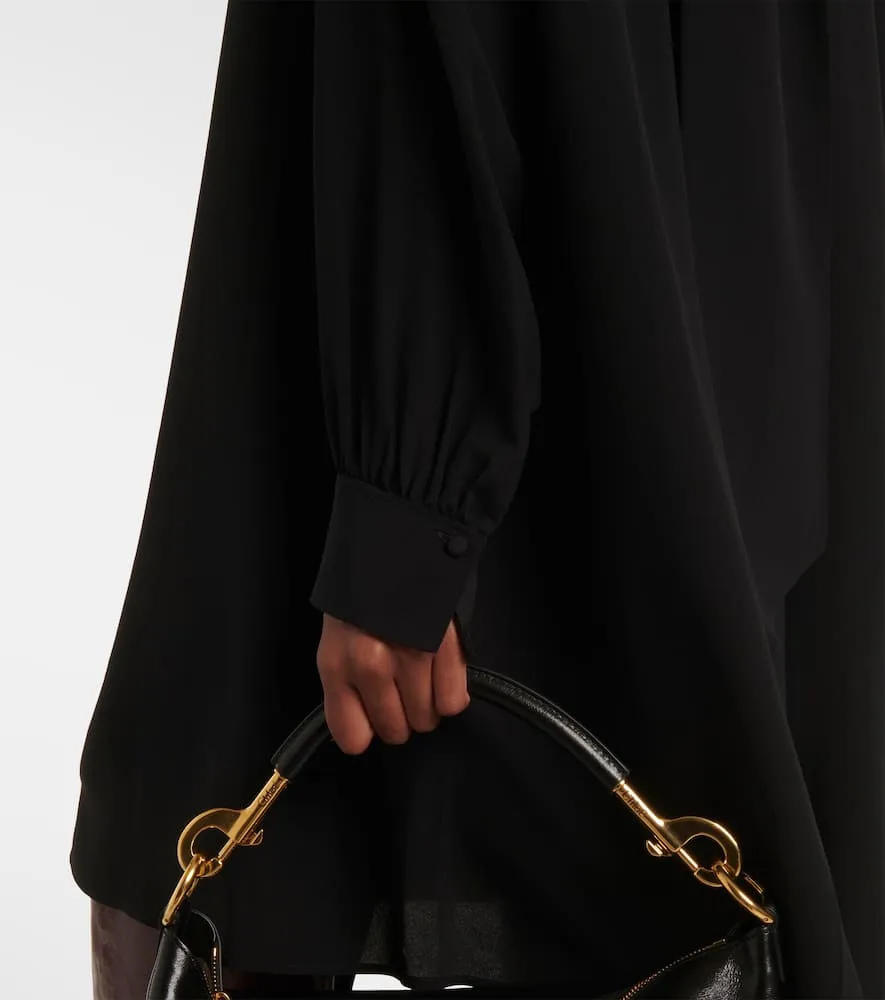 Chloe Gathered silk midi dress