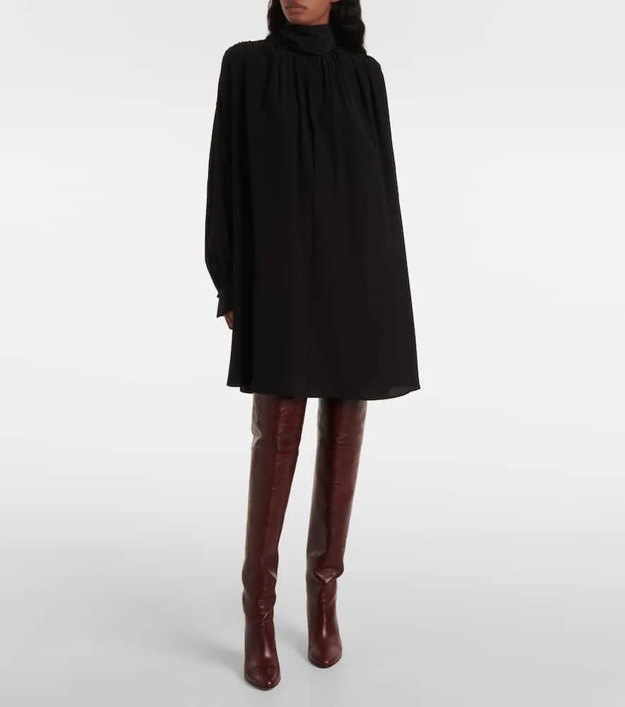 Chloe Gathered silk midi dress