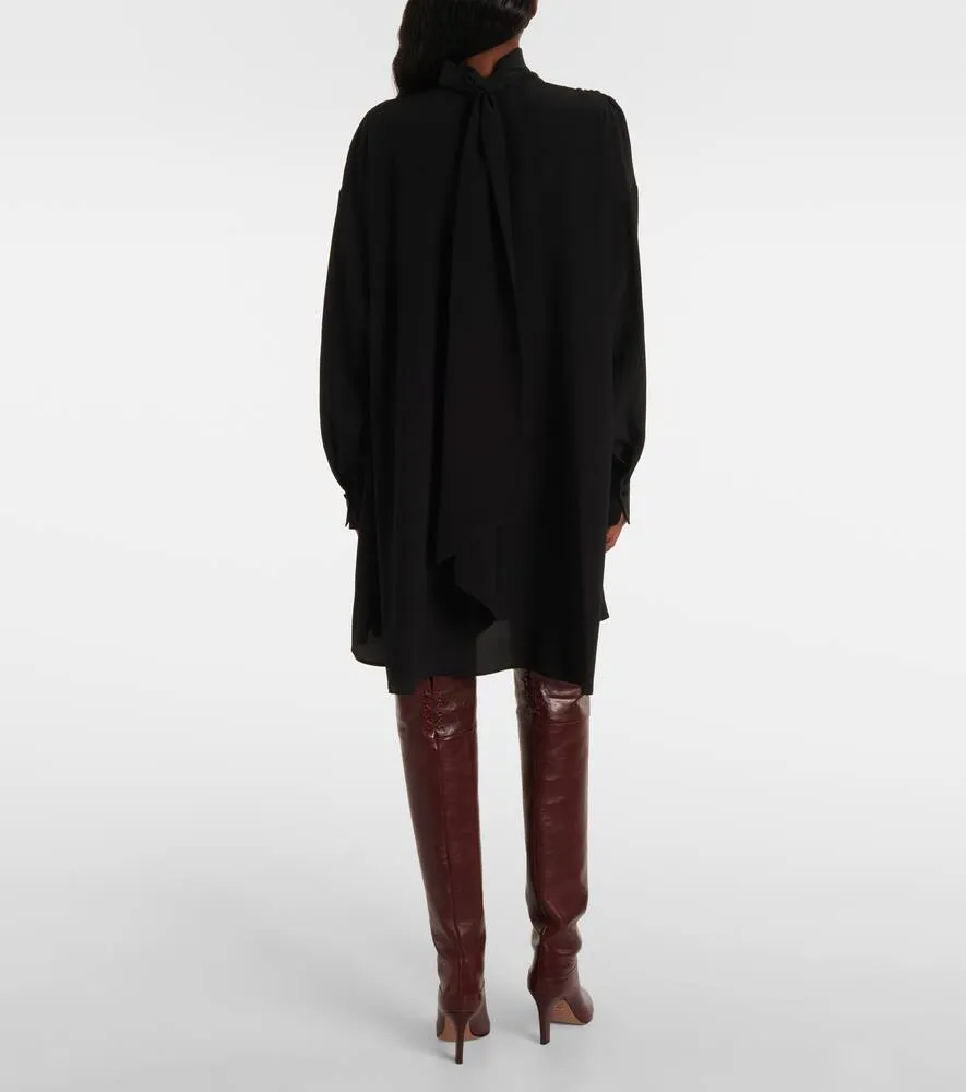 Chloe Gathered silk midi dress