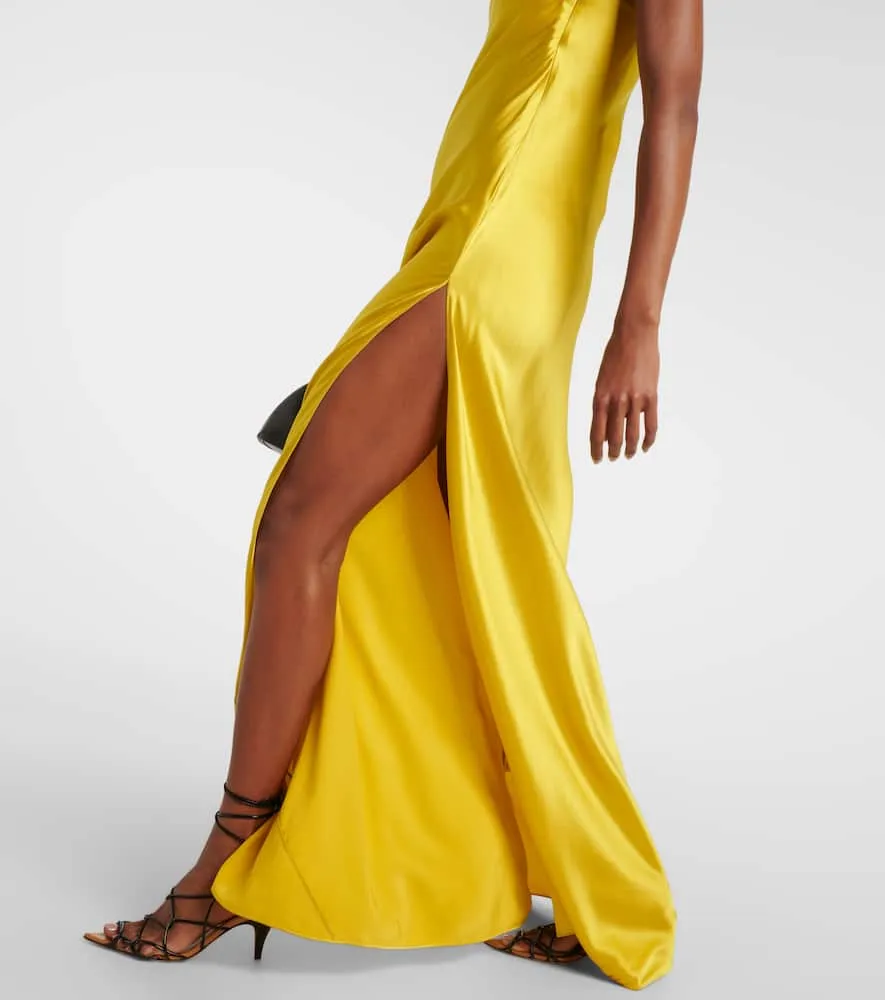 Christopher Esber Filo strapless silk satin gown