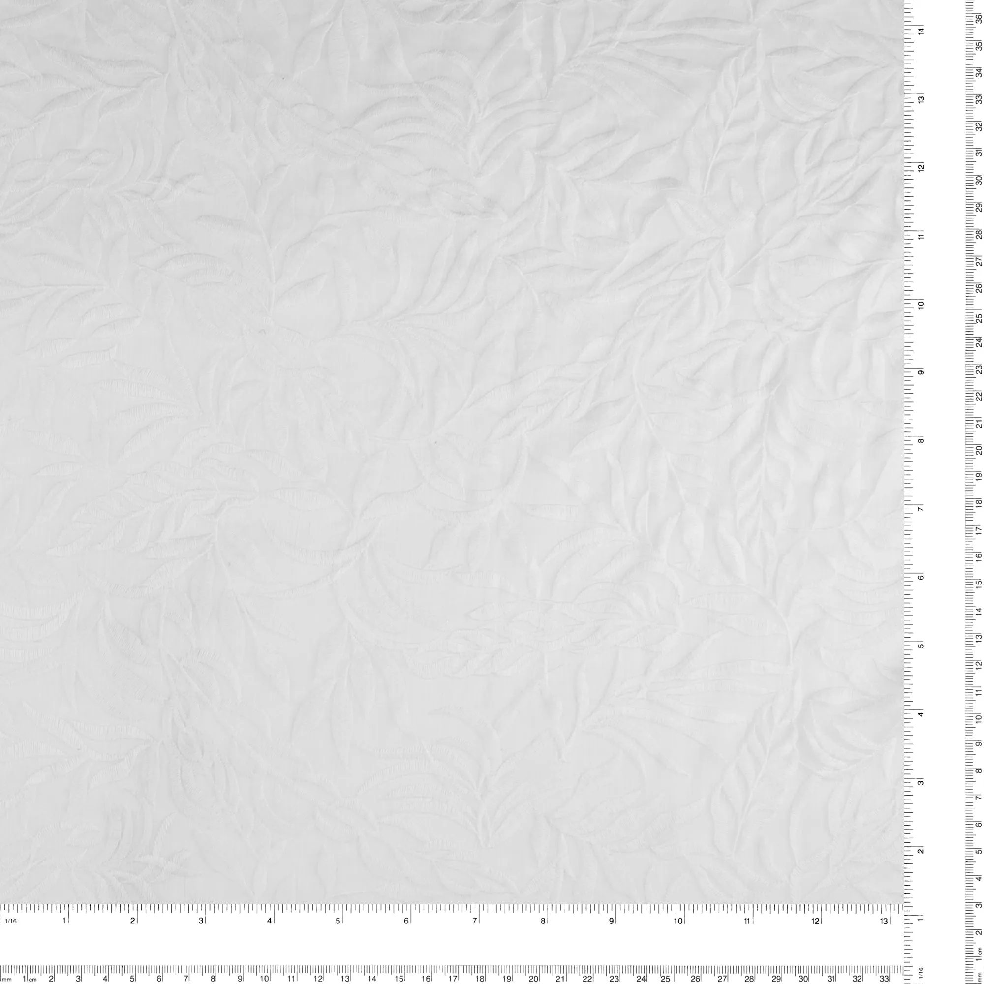 Embroidered Organza - CAROLINE - 005 - White