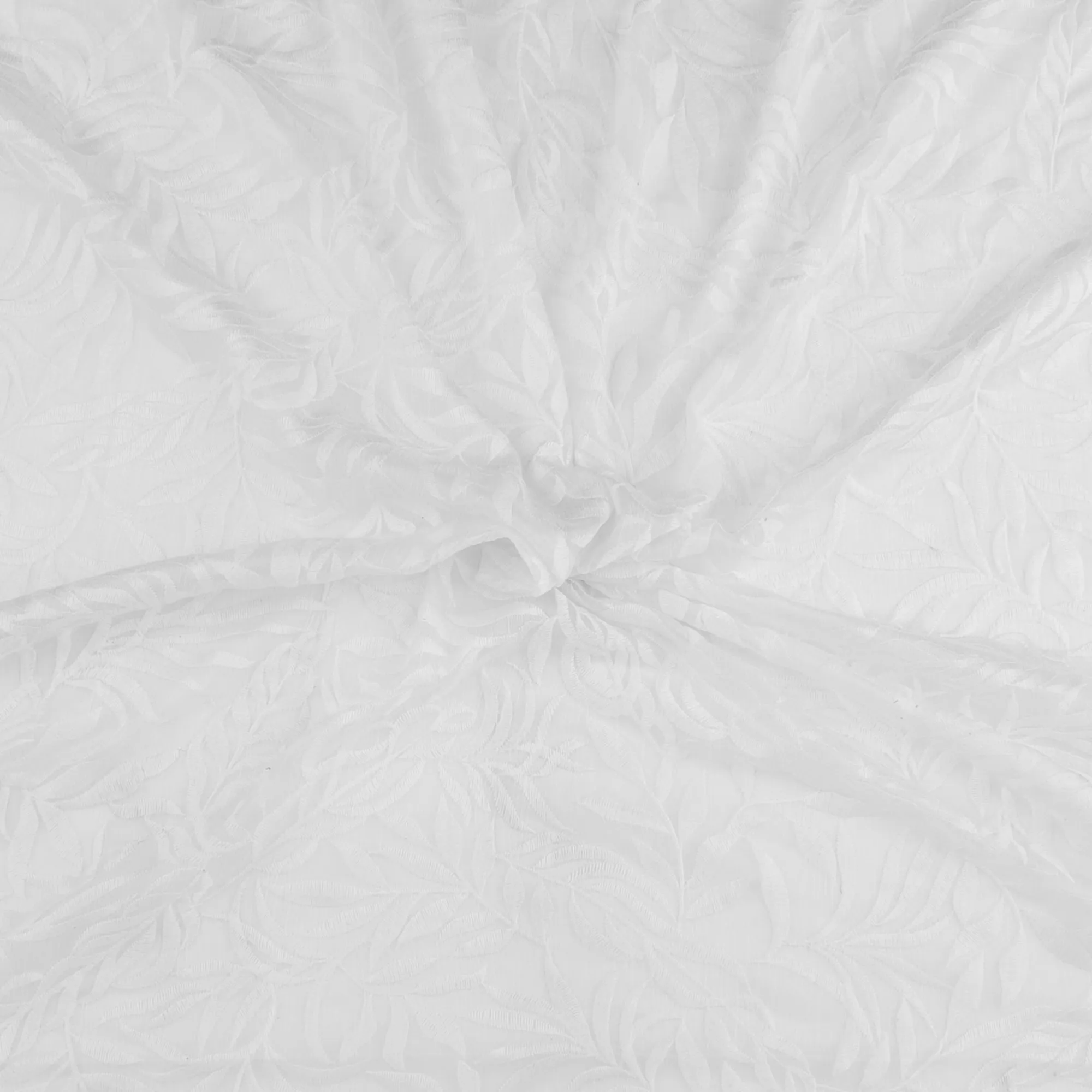 Embroidered Organza - CAROLINE - 005 - White