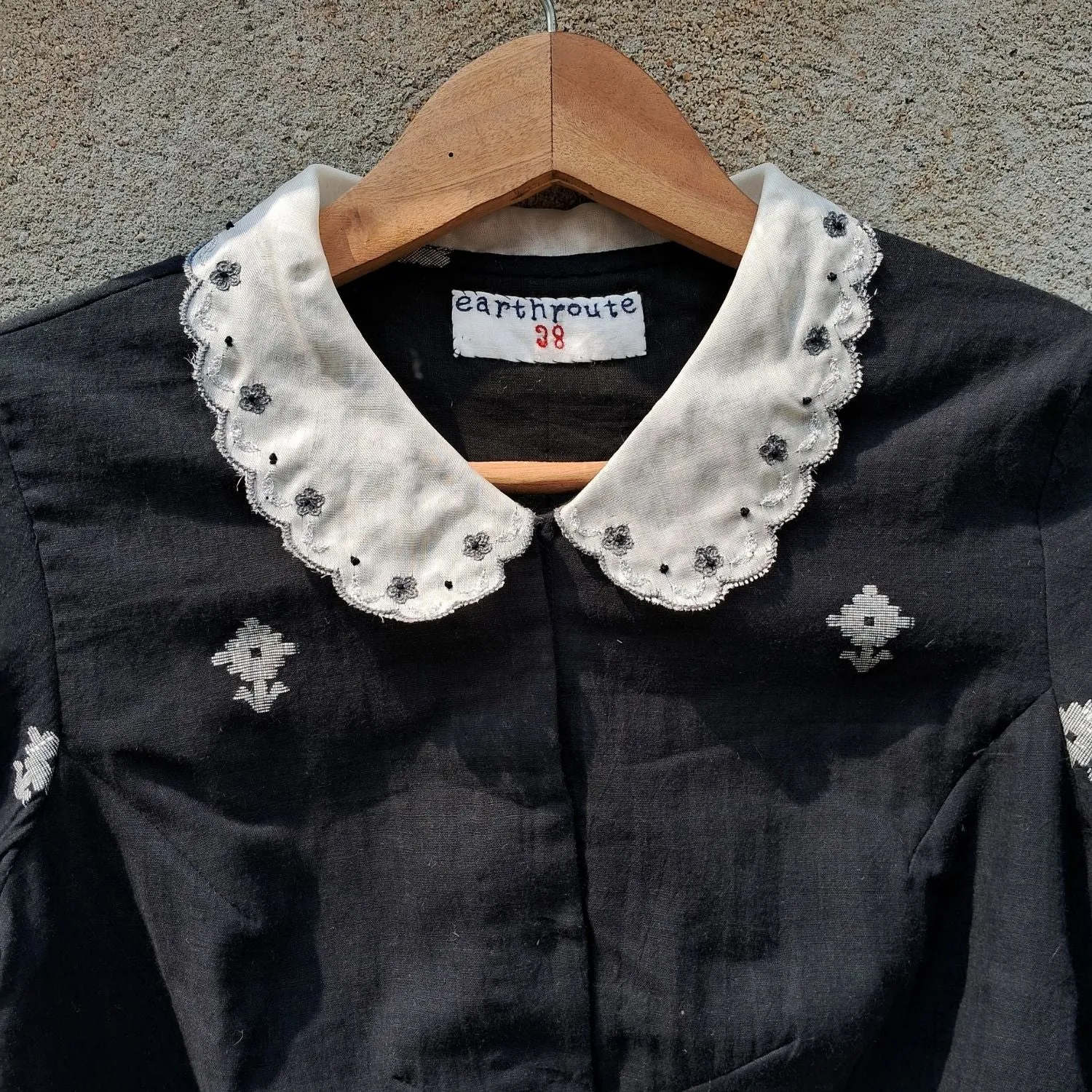 Embroidered Saree Blouse | Jamdani Cotton Muslin | Formal Wear | Black & White