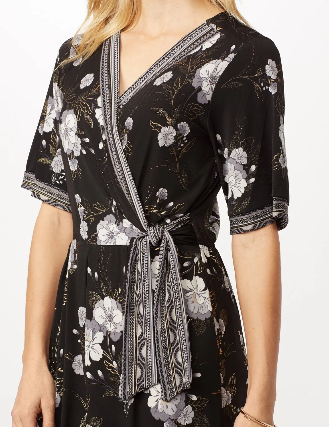 Floral Border Jumpsuit