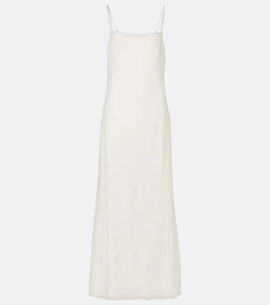 Gabriela Hearst Avebury silk pliss√É¬© slip dress