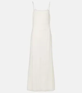 Gabriela Hearst Avebury silk pliss√É¬© slip dress