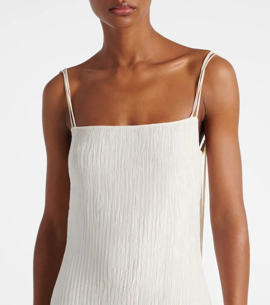 Gabriela Hearst Avebury silk pliss√É¬© slip dress