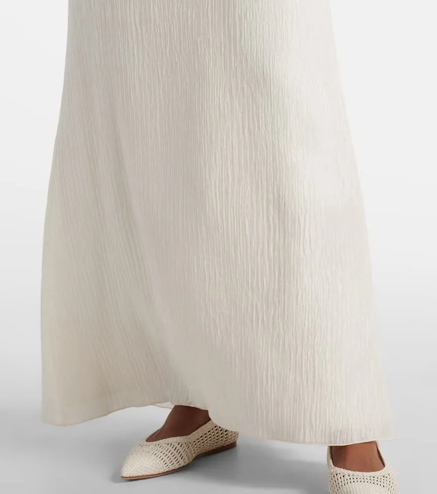 Gabriela Hearst Avebury silk pliss√É¬© slip dress