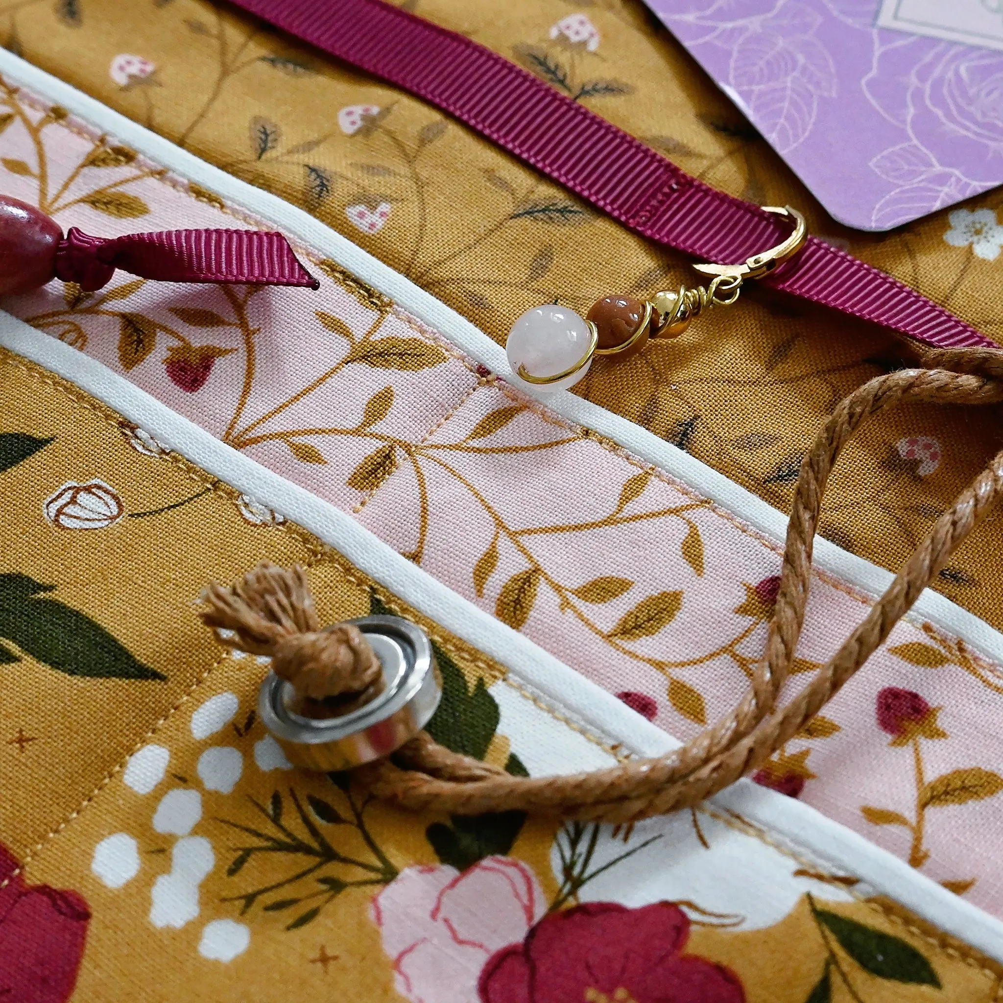 Get It Together Wrap in Gold and Pink Floral - A Collaboration with Mable and Rose Handmade