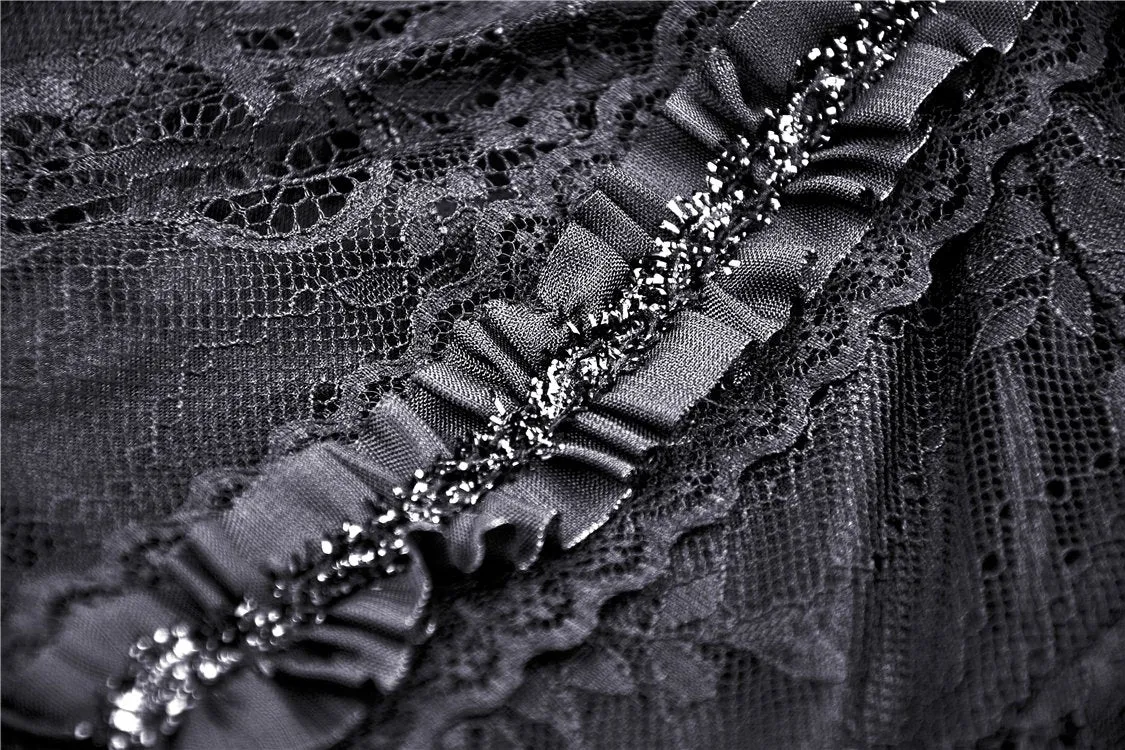 Gothic gorgeous cocktail lace dress DW386