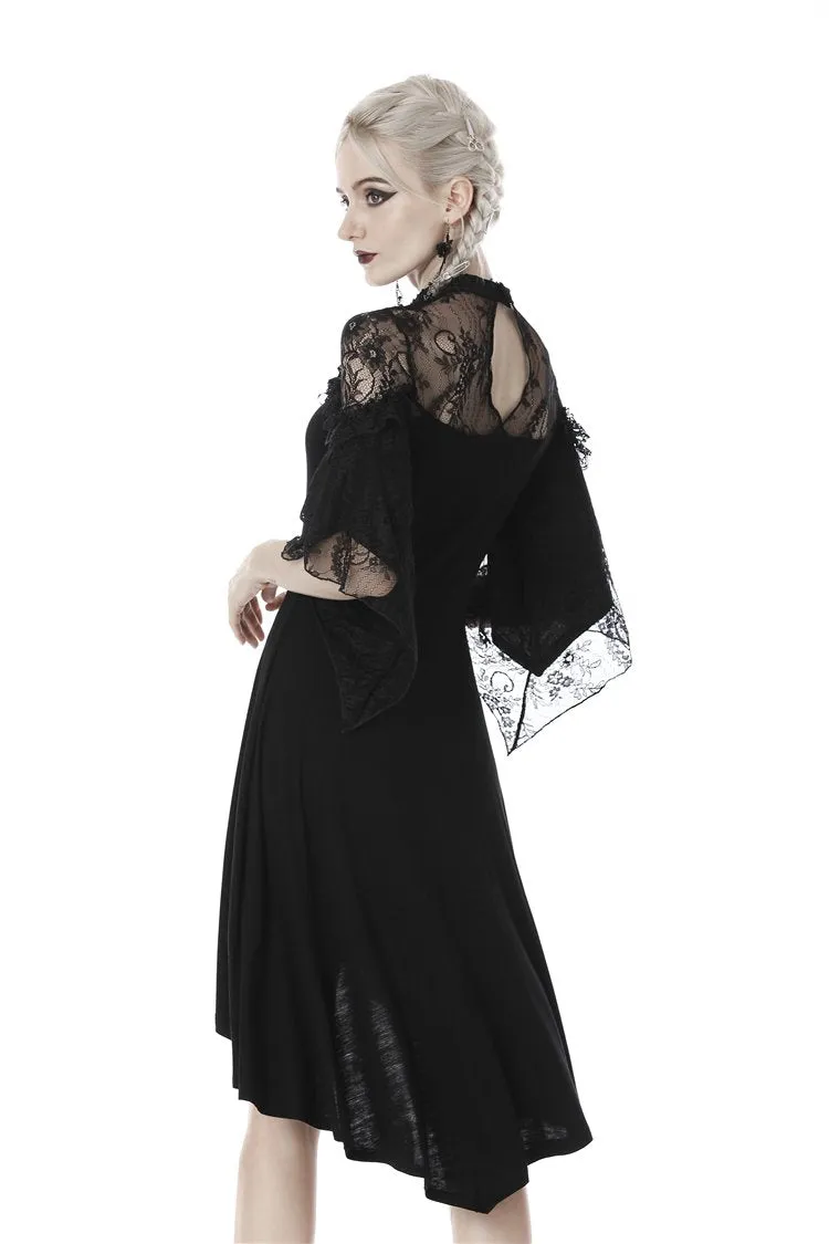 Gothic lace sexy shoulders cocktail dress DW418