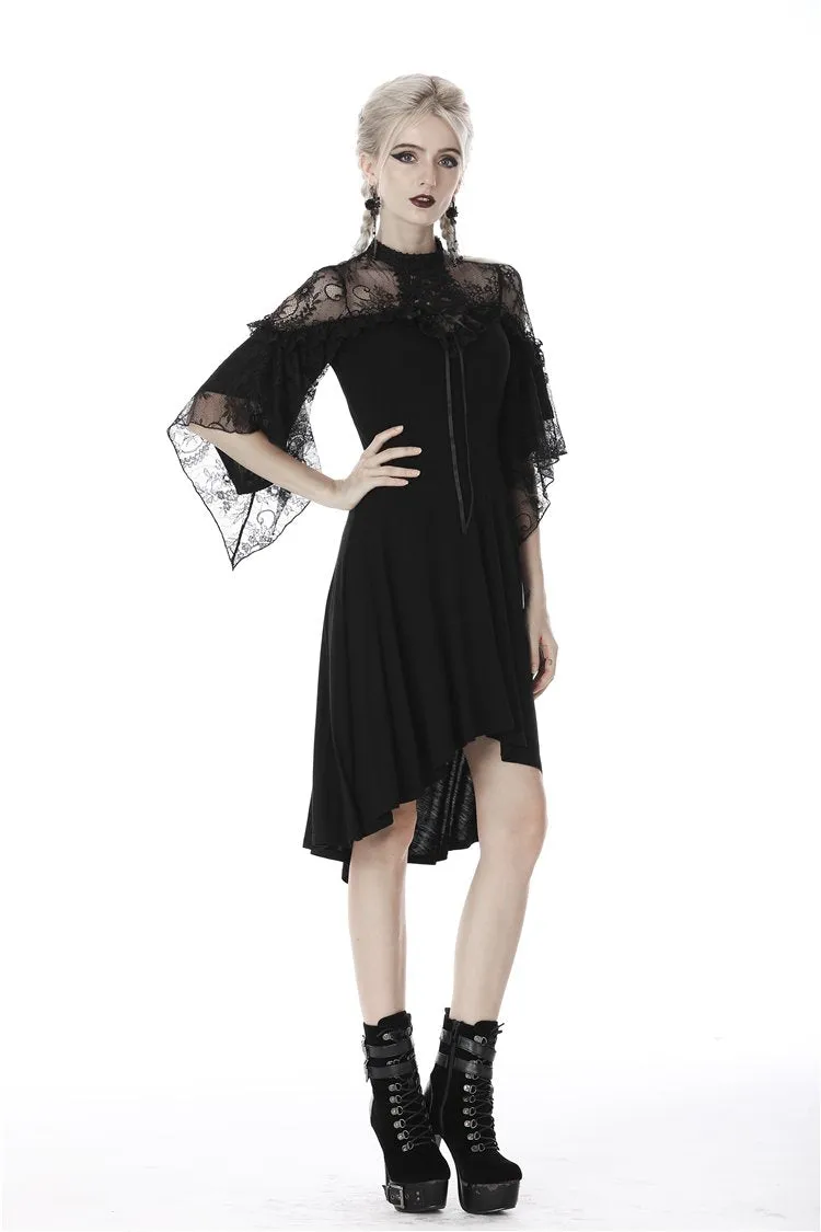 Gothic lace sexy shoulders cocktail dress DW418
