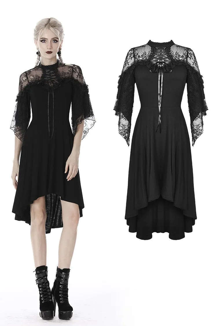 Gothic lace sexy shoulders cocktail dress DW418