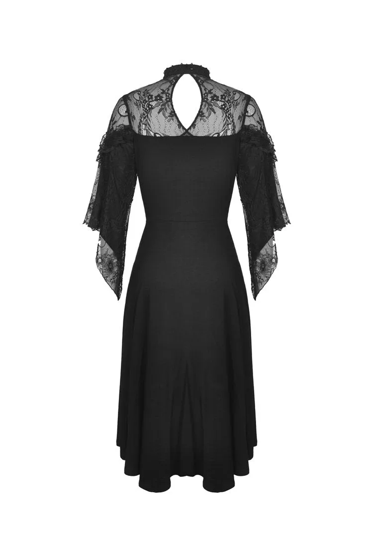 Gothic lace sexy shoulders cocktail dress DW418