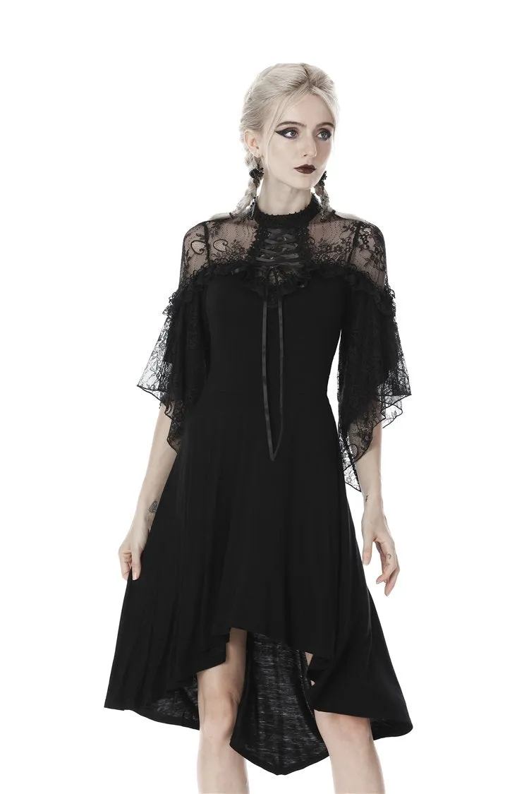 Gothic lace sexy shoulders cocktail dress DW418
