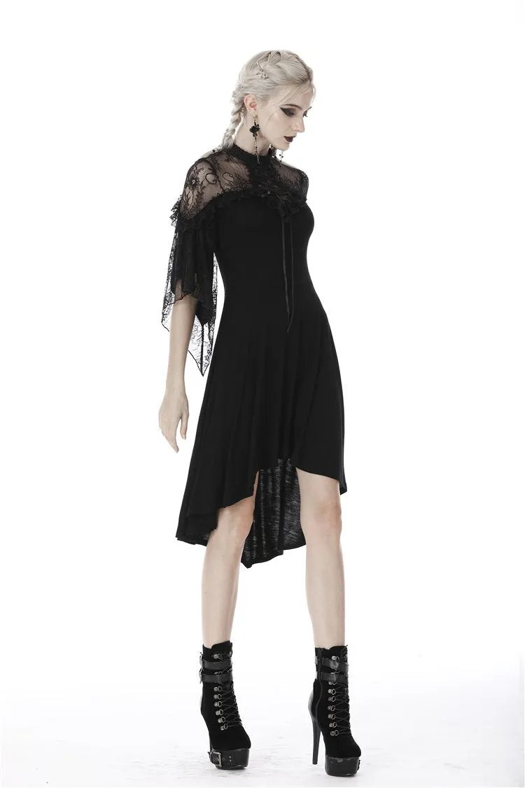 Gothic lace sexy shoulders cocktail dress DW418