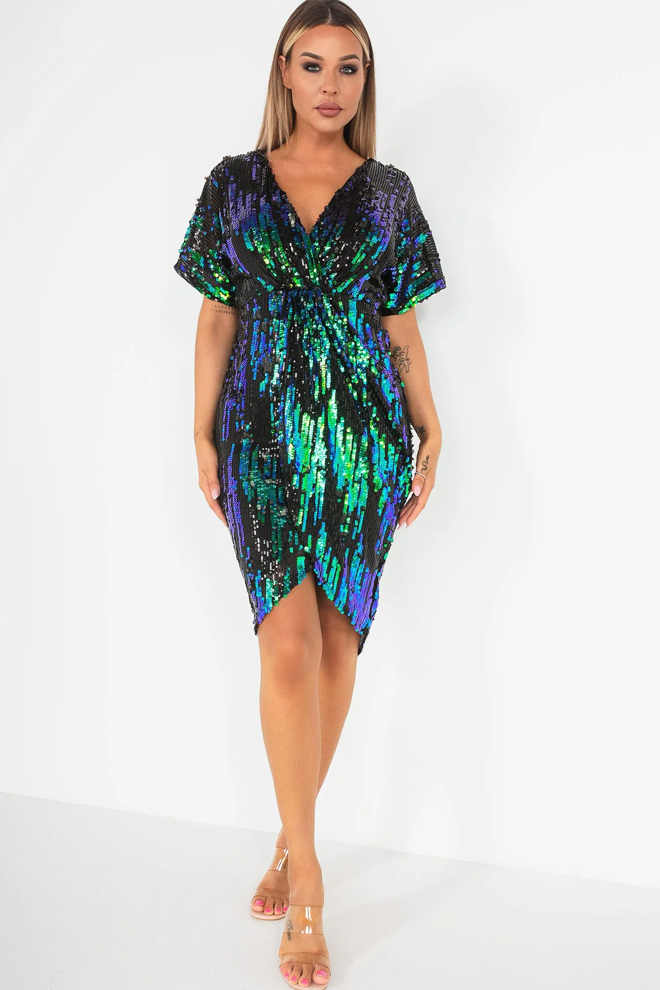 Novah Black Sequin Dress