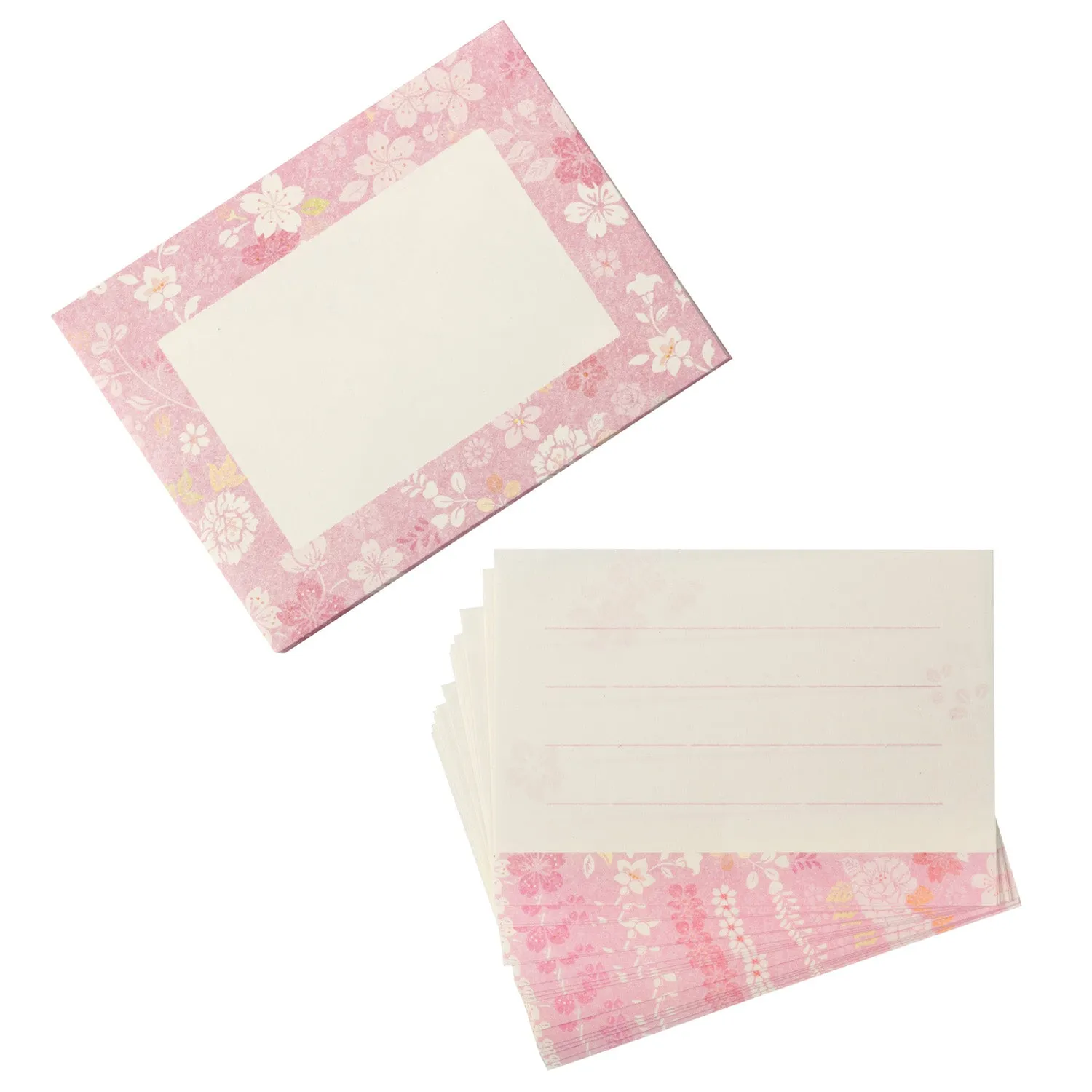 Pink Floral Japanese Mini Letter Set