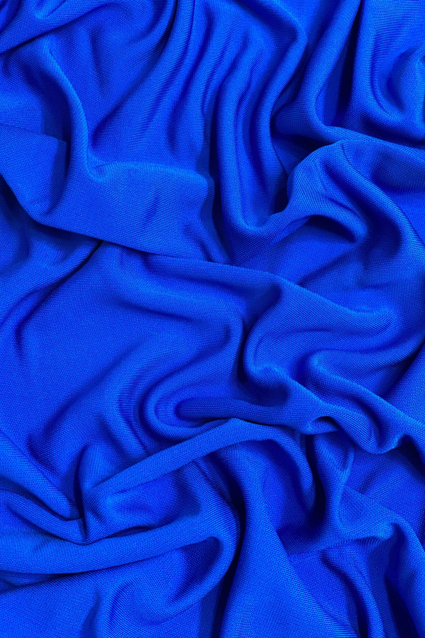 Royal Blue Rayon Matte Jersey