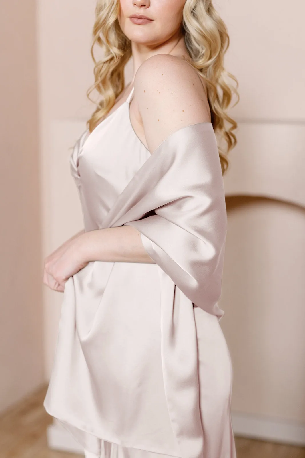Satin Shawl Wrap | Made To Order