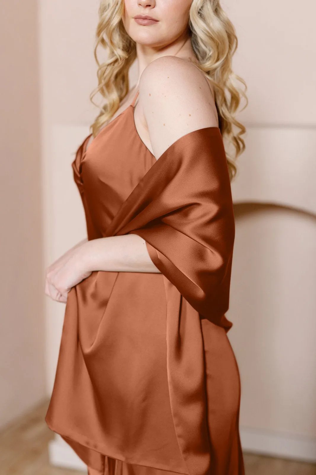 Satin Shawl Wrap | Made To Order