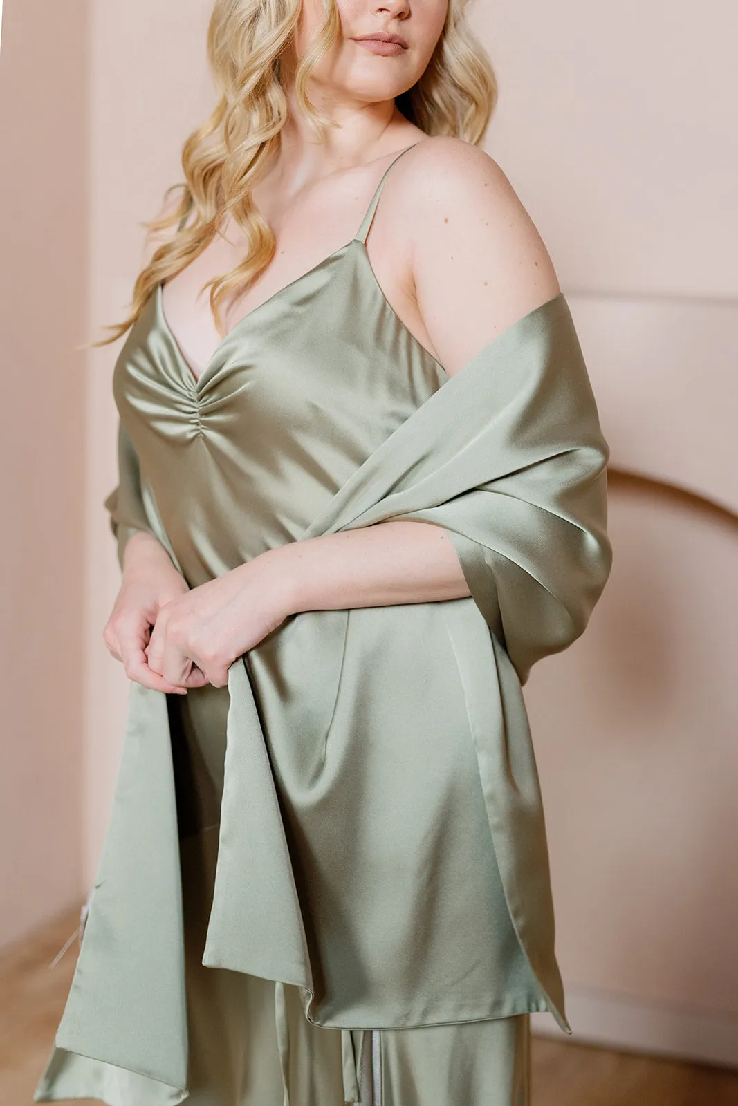 Satin Shawl Wrap | Made To Order