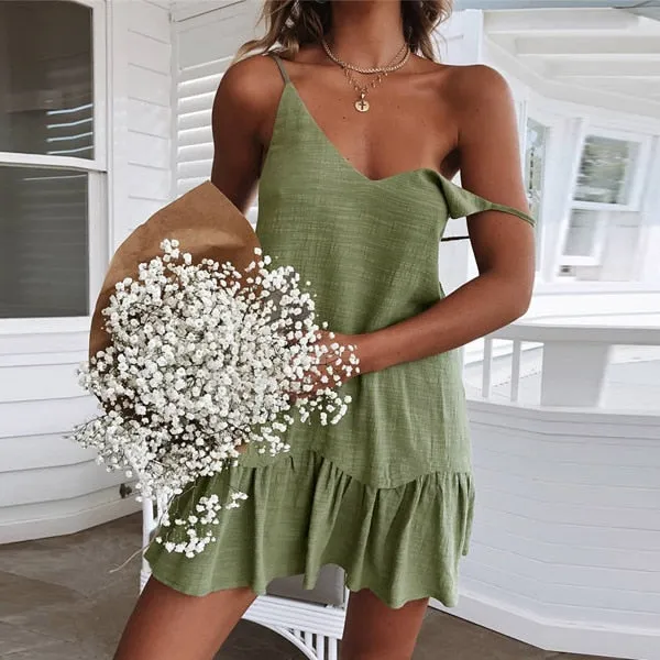 Spaghetti Strap Dresses Off Shoulder