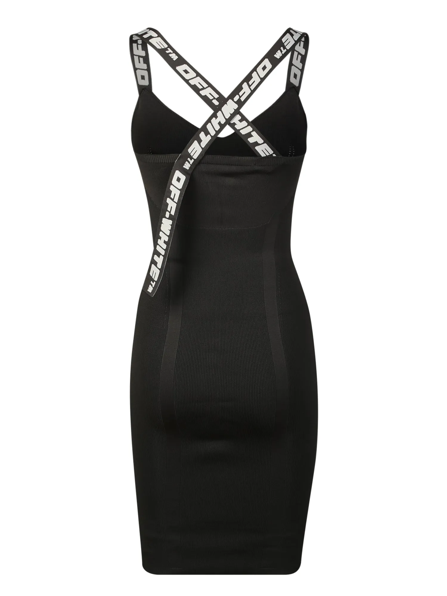 V-neck midi dresses black